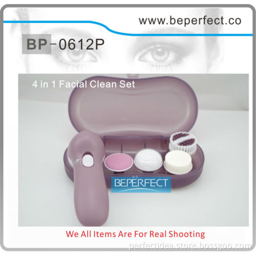 BP-0612 Electric rotate face brush with 4 brush head